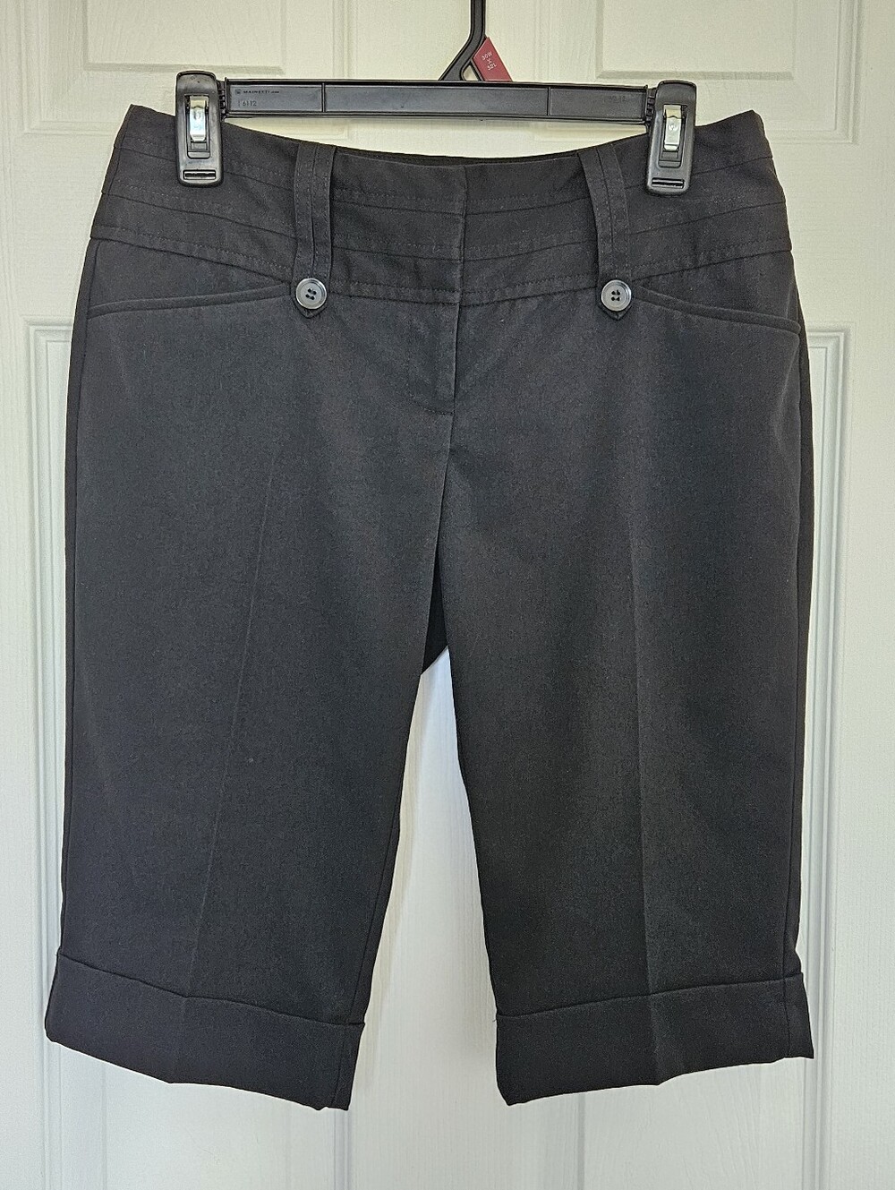Tracy Evans Black Tailored Mid-Length Shorts